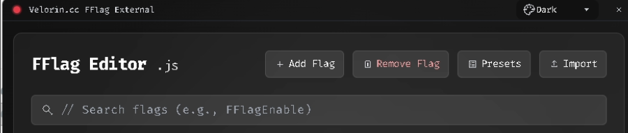 VeloStrap settings screenshot